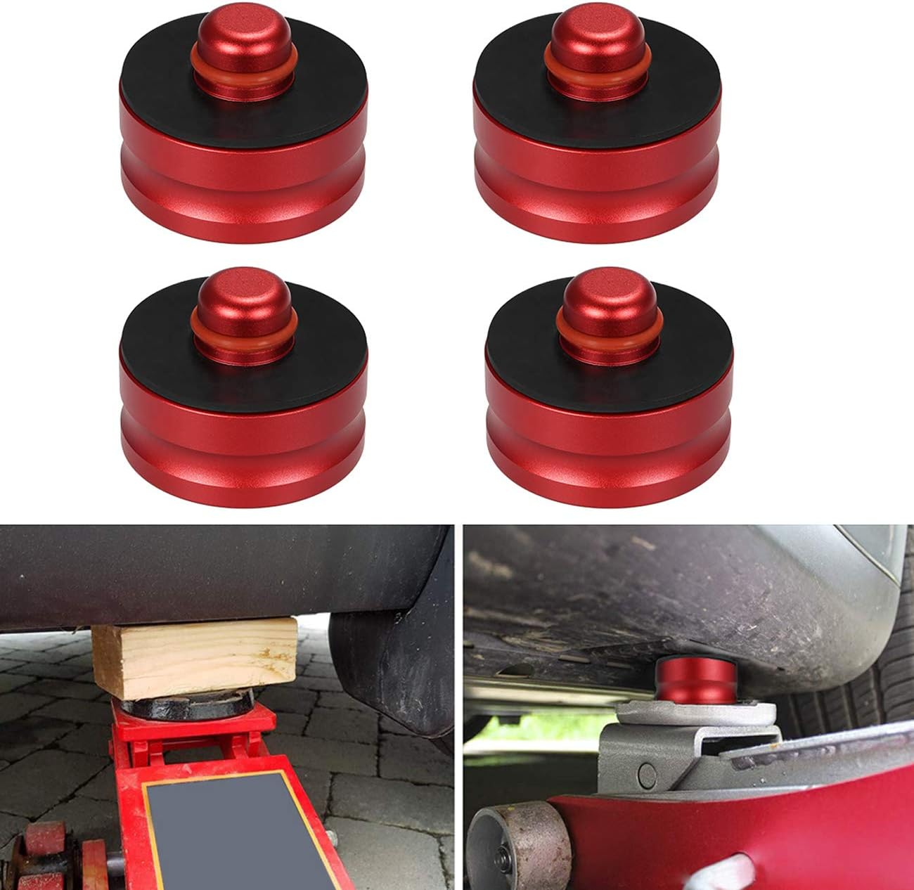 Jack Lift Point Pad Adaptador de aluminio para todos los modelos Tesla Model 3  Elevación segura del vehículo  Protege el gato del coche de daños de