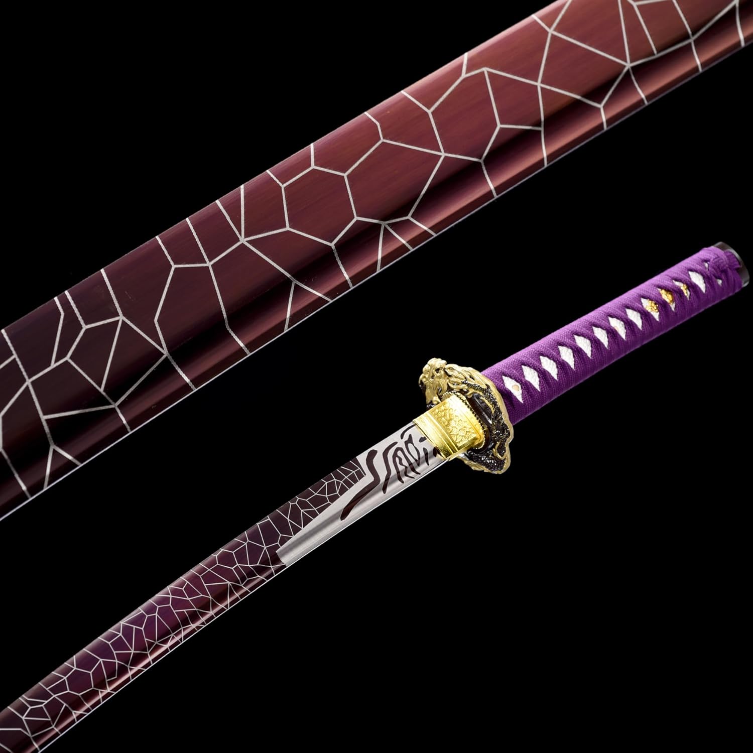 Espada Katana real afilada las espadas samuráis japonesas son un regalo único para hombres. La espada de acero real con hoja de metal hace que sea