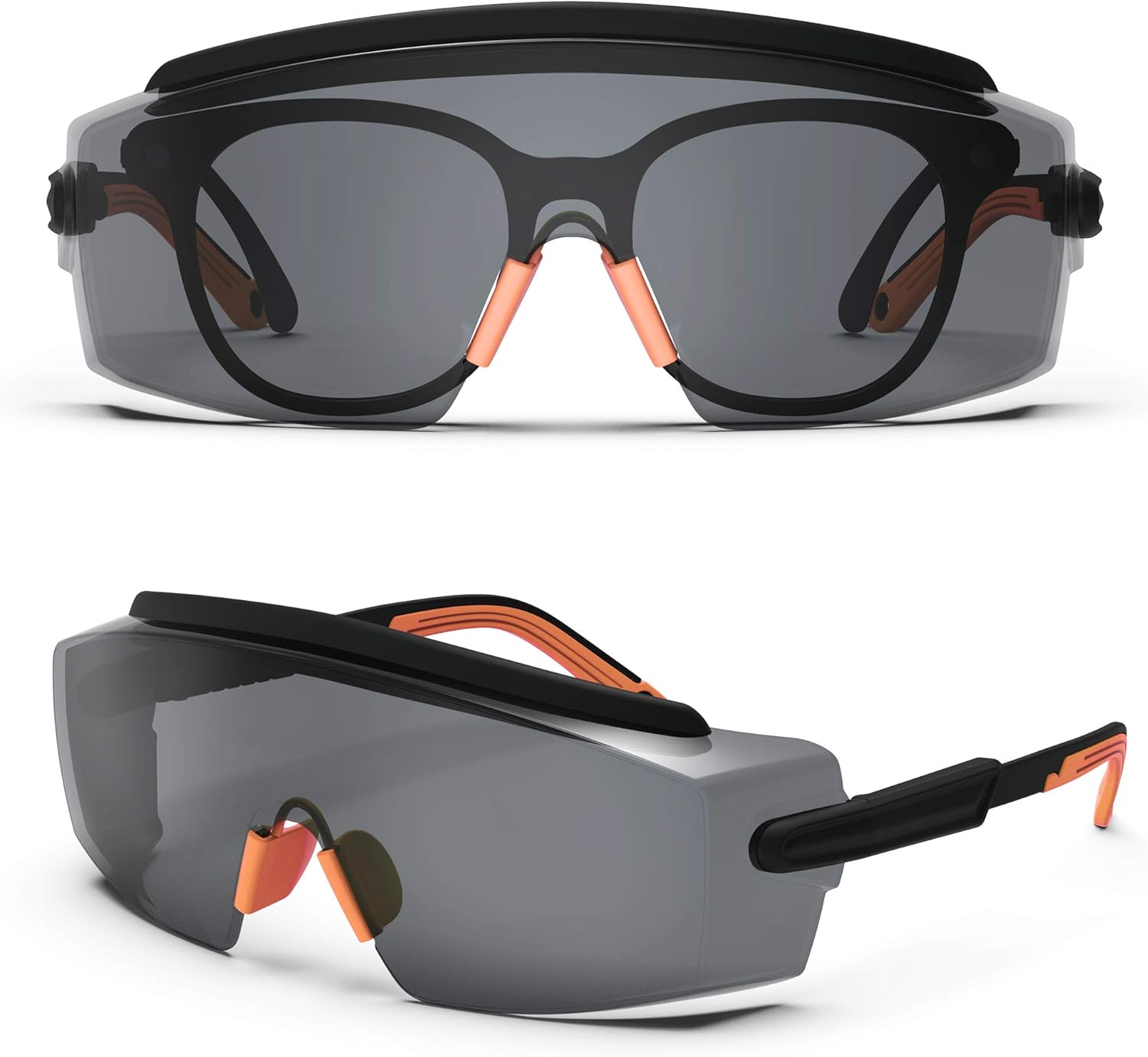 Anteojos de seguridad con antiempañante, Gafas de seguridad para anteojos, Anteojos de protección con lentes antiarañazos, marco y patillas