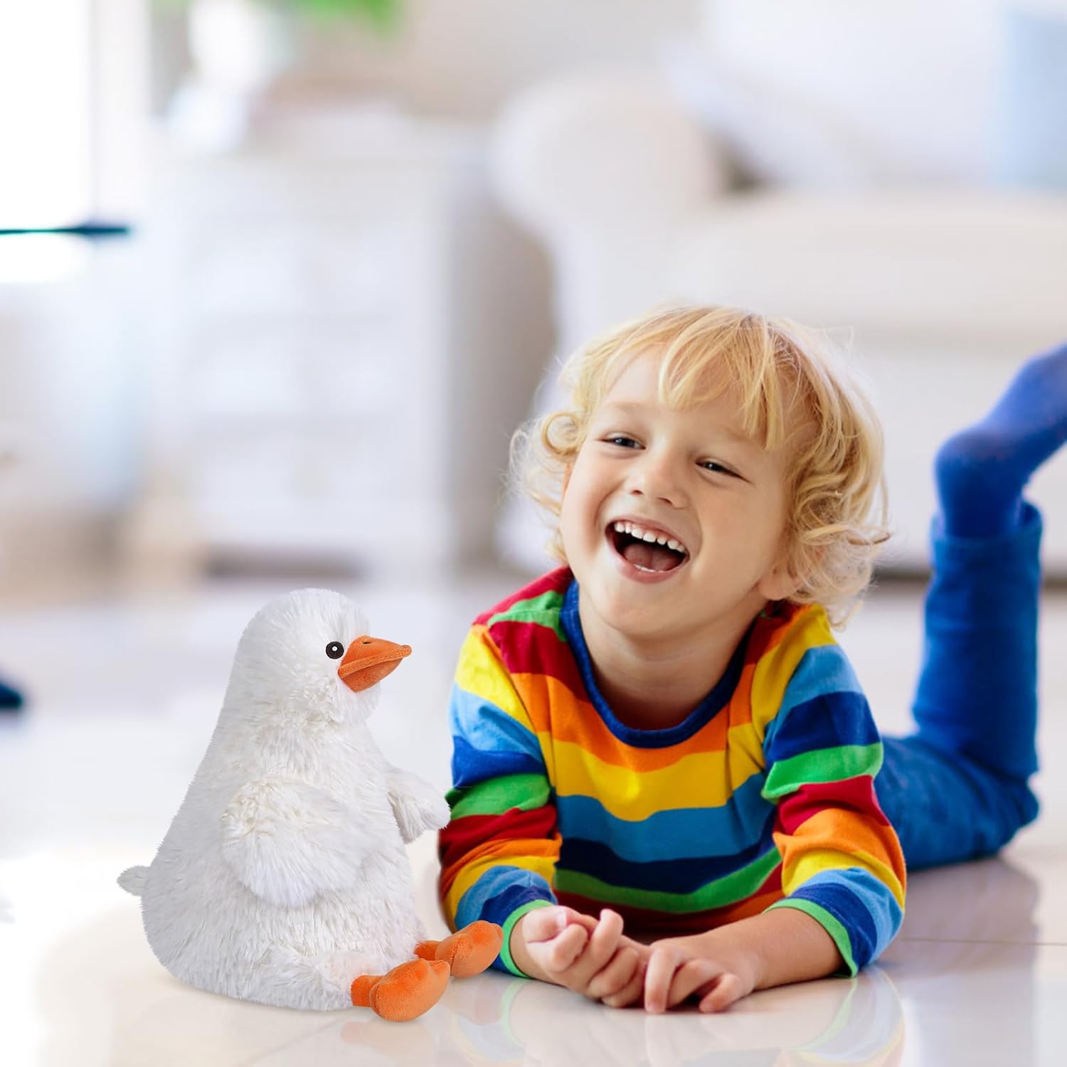 Peluches de pato para microondas, peluches de pato, almohadillas térmicas para calambres, alivio del dolor y el estrés, peluche de pato compañero