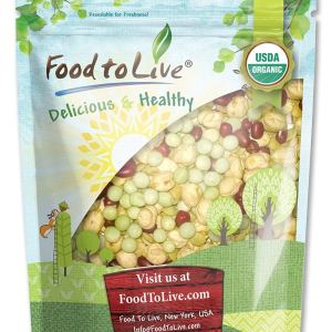 Mezcla crujiente orgánica de granos germinantes, 1 libra, sin OMG, kosher, no irradiada, vegana, cruda, seca, a granel, guisantes verdes orgánicos, Mezcla crujiente orgánica de granos germinantes, 1 libra, sin OMG, kosher, no irradiada, vegana, cruda, seca, a granel, guisantes verdes orgánicos,