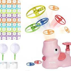 Juguetes al aire libre para mayores de 3 años, juego de captura de mariposas de elefante, lanzador de discos voladores, juguetes exteriores para Juguetes al aire libre para mayores de 3 años, juego de captura de mariposas de elefante, lanzador de discos voladores, juguetes exteriores para