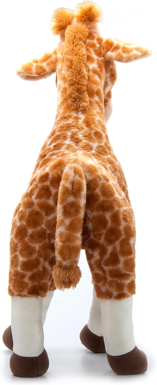 The Petting Zoo Jirafa de peluche de pie, regalos para niños, animales salvajes del zoológico Onez, juguete de peluche de jirafa gigante de pie, 24