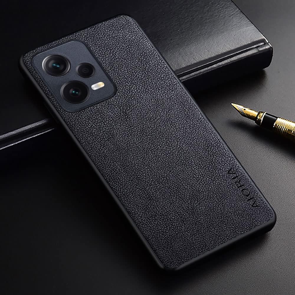 AIORIA Para Xiaomi Redmi Note 12 Pro 5G Case, Funda de cuero premium para teléfono Diseño retro Funda protectora completa para Redmi Note 12 Pro 5G