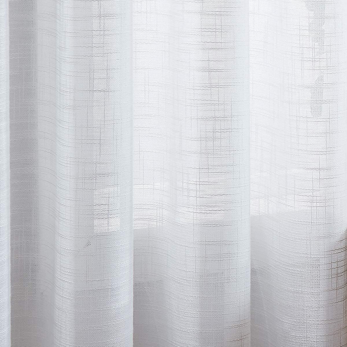 Fmfunctex – Cortinas semitransparentes con textura de lino para ventanas