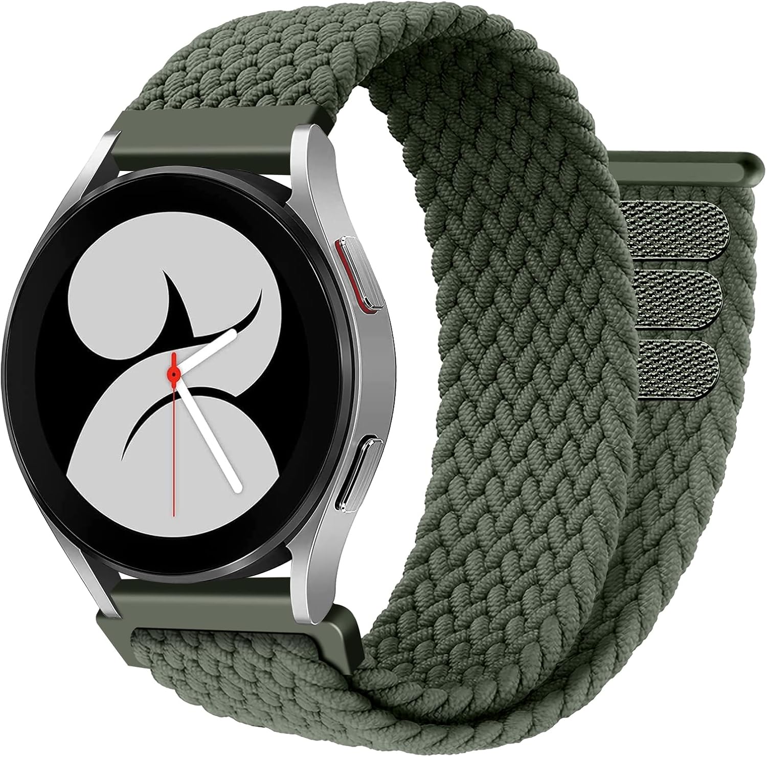 ALMNVO Correa elástica de nailon compatible con Galaxy Watch 5 de 1.57 pulgadas, 1.73 pulgadas, LTE de 1.73 pulgadas, 5 Pro de 1.73 pulgadas,