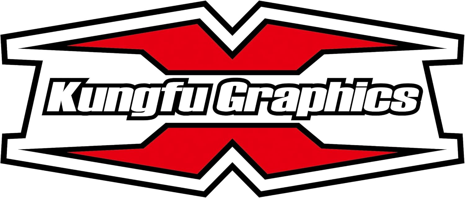 Kungfu Graphics Kit de calcomanías para Ducati Hypermotard Hyperstrada 939 2016 2017 2018, negro y rojo, DCTHYMS1318001-A-KO