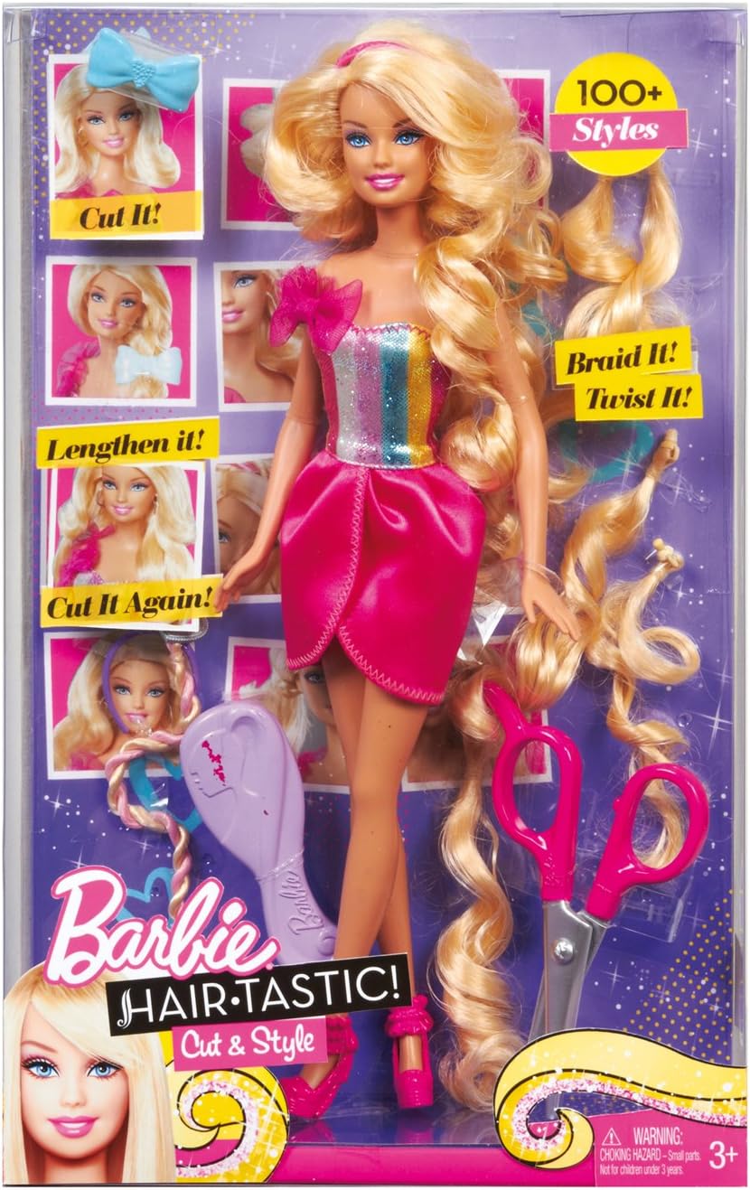Barbie Hairtastic – Muñeca rubia de corte y estilo
