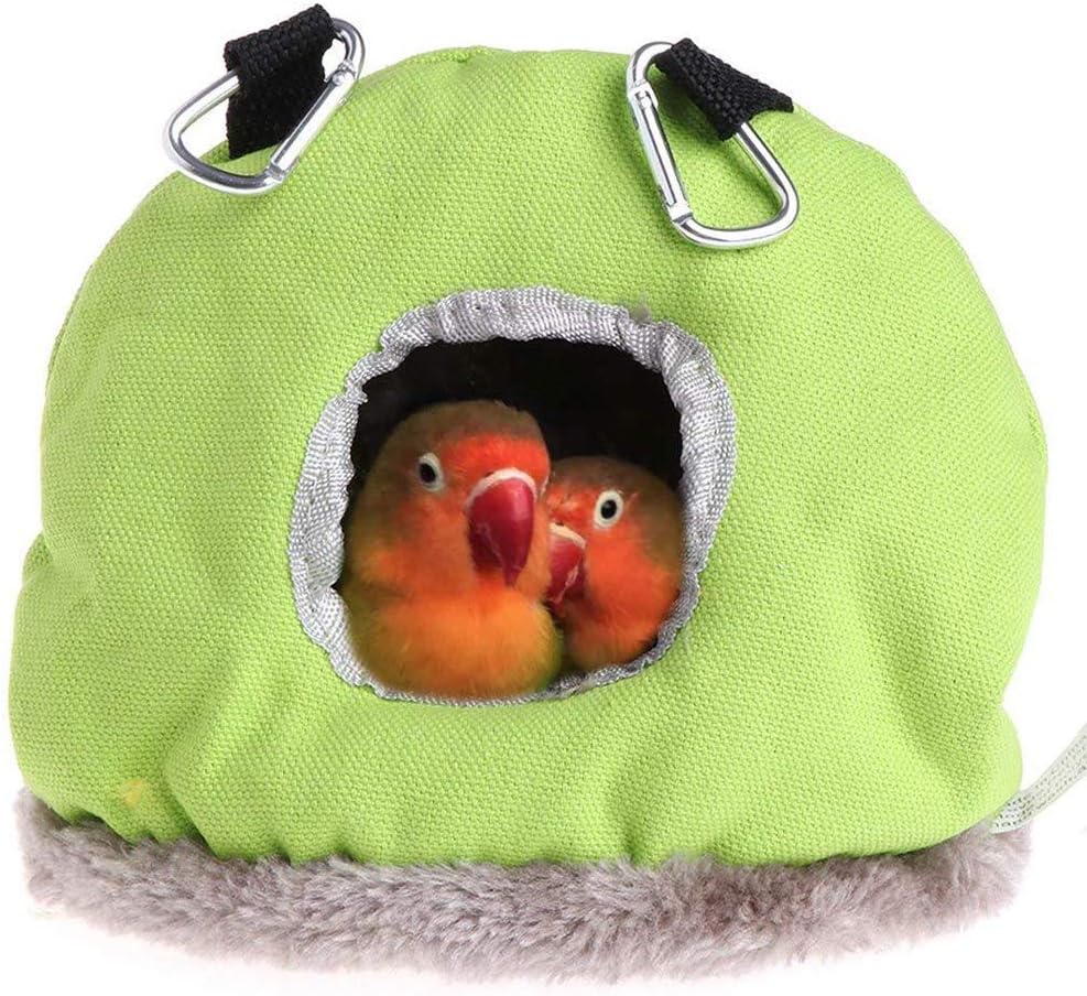 Pssopp Jaula para pájaros cálida de invierno, cueva para acurrucarse, para pájaros, hamaca colgante para pájaros, cama para periquitos, cacatúas,