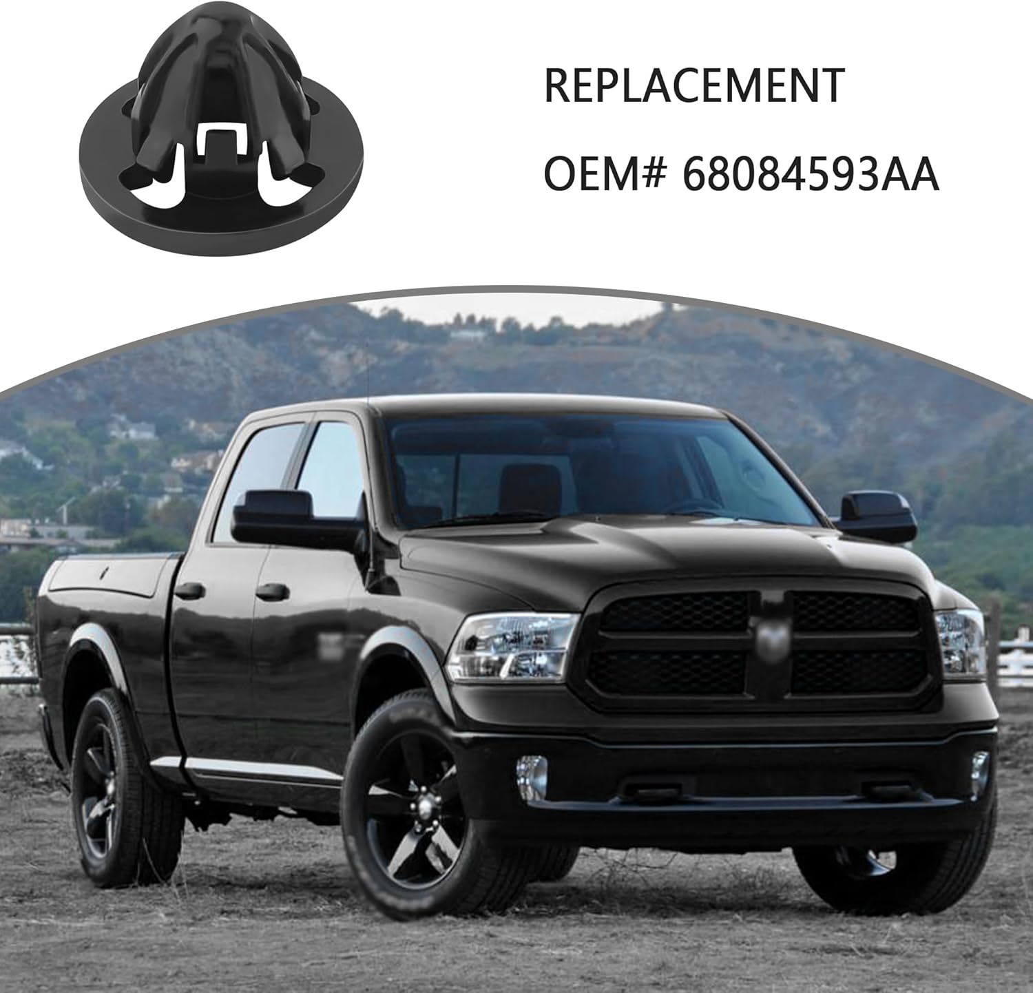 20 clips de retención de automóvil para luces traseras, clips de retención de repuesto automotriz OEM #68084593AA, sujetadores de clips de automóvil