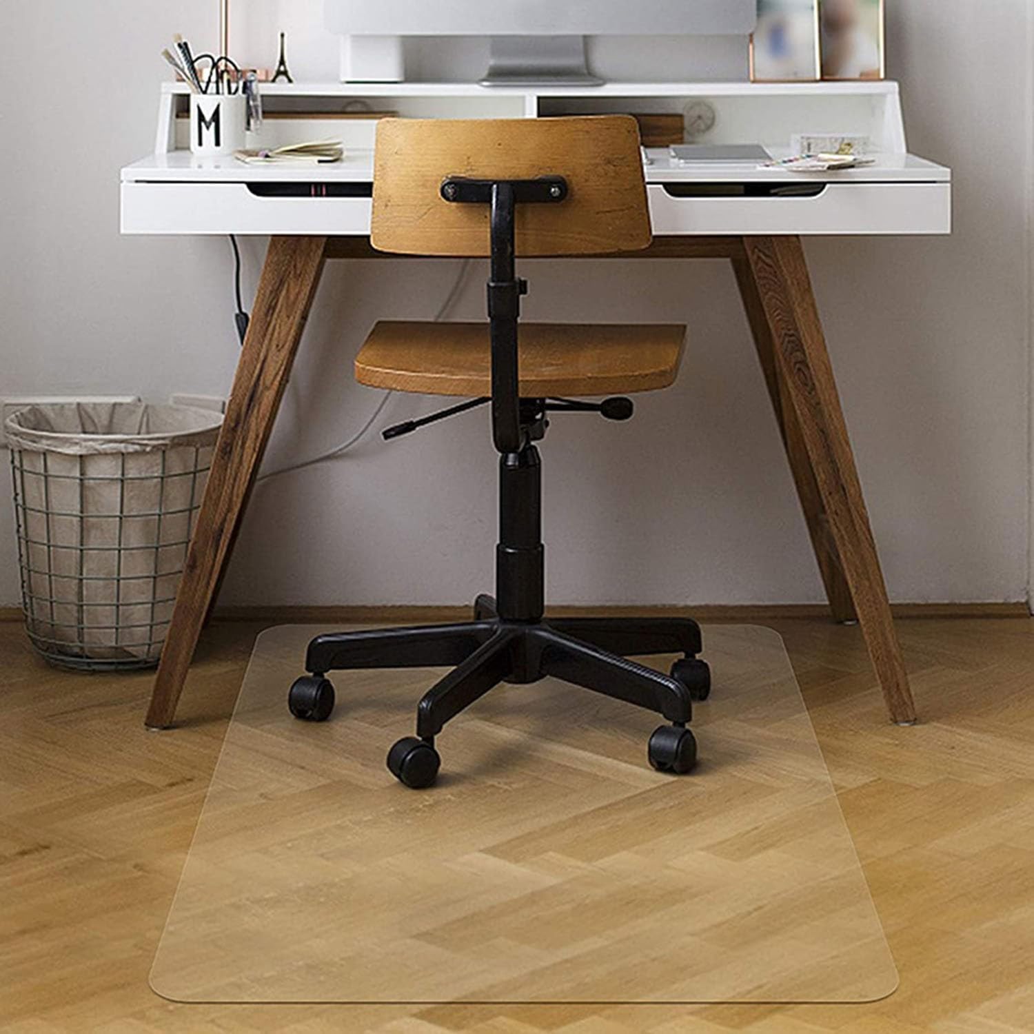 Tapete para silla de oficina de 0.06 pulgadas para suelo alfombrado, 36 x 48, 48 x 59, 71 x 87 pulgadas, tapete de plástico para silla, protector de