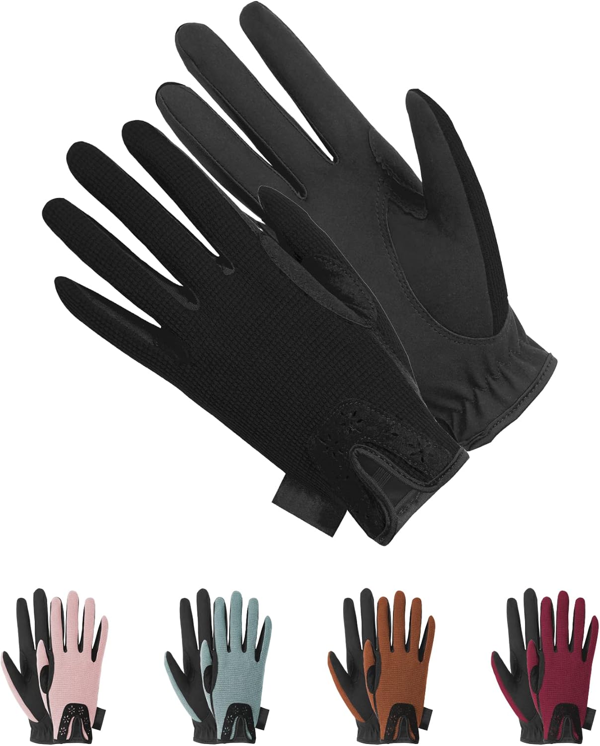 Thapower Guantes de equitación para mujer, guantes de equitación de invierno, guantes de equitación para mujer, jóvenes, niñas, para exteriores, con