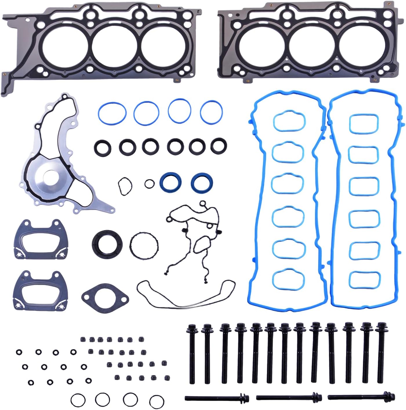Juego de juntas de cabeza de motor con tornillos HS26541PT Reemplazo para Chrysler 300 2011-2016 Jeep Wrangler Dodge Charger Challenger Ram 1500