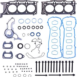 Juego de juntas de cabeza de motor con tornillos HS26541PT Reemplazo para Chrysler 300 2011-2016 Jeep Wrangler Dodge Charger Challenger Ram 1500 Juego de juntas de cabeza de motor con tornillos HS26541PT Reemplazo para Chrysler 300 2011-2016 Jeep Wrangler Dodge Charger Challenger Ram 1500