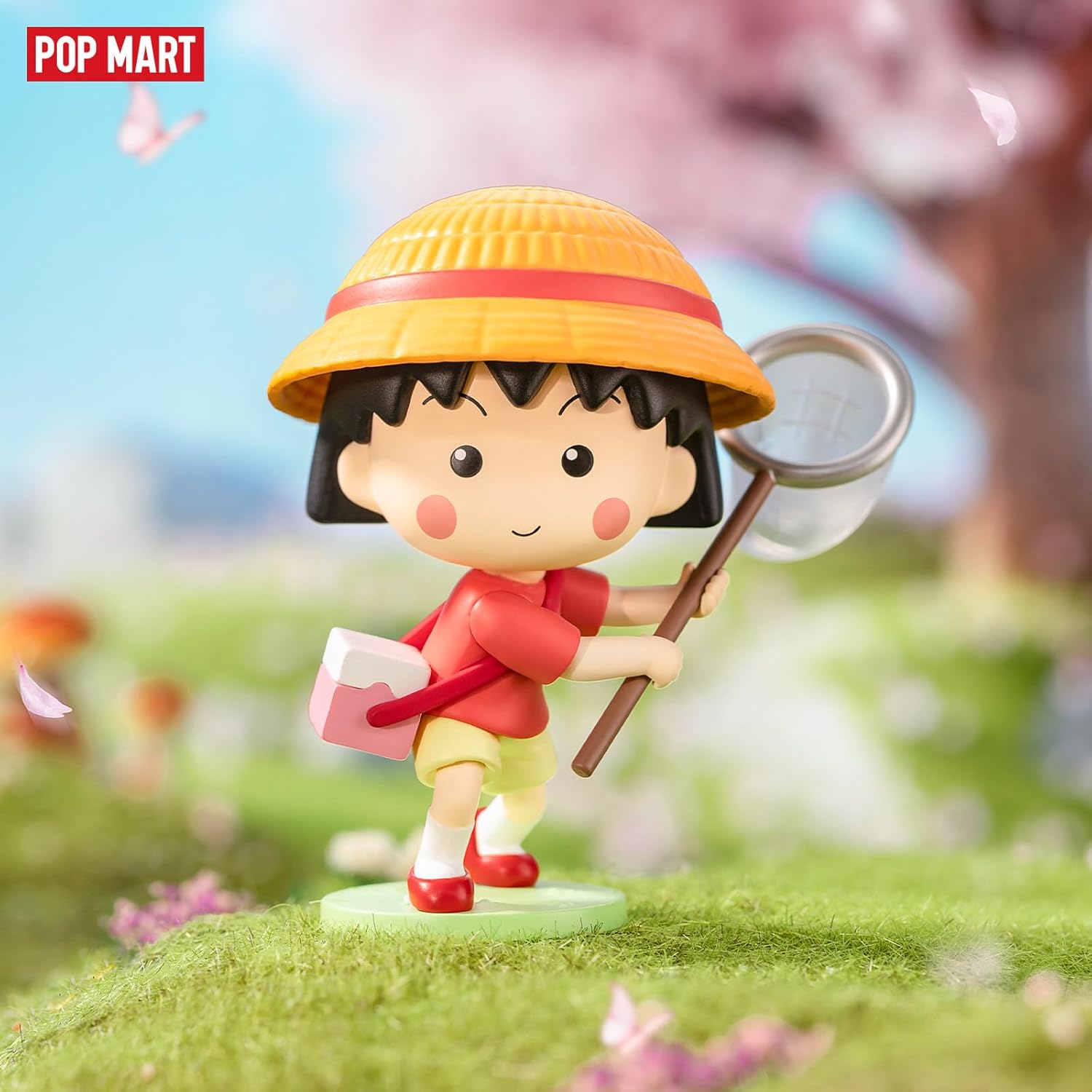 POP MART Chibi Maruko-Chan – Figura de acción de juguete, colección de juguetes 3 de 9, diseño de caja aleatoria de vida interesante, juguetes