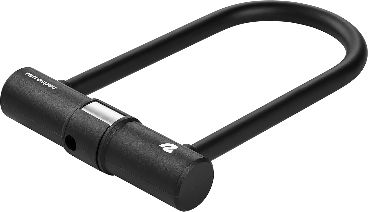 Retrospec Lookout U-Lock Bike Lock with 4Ft Security Cable, Heavy Duty Anti-Theft Bicycle Lock with 14mm Shackle, Pick Resistant & Secure