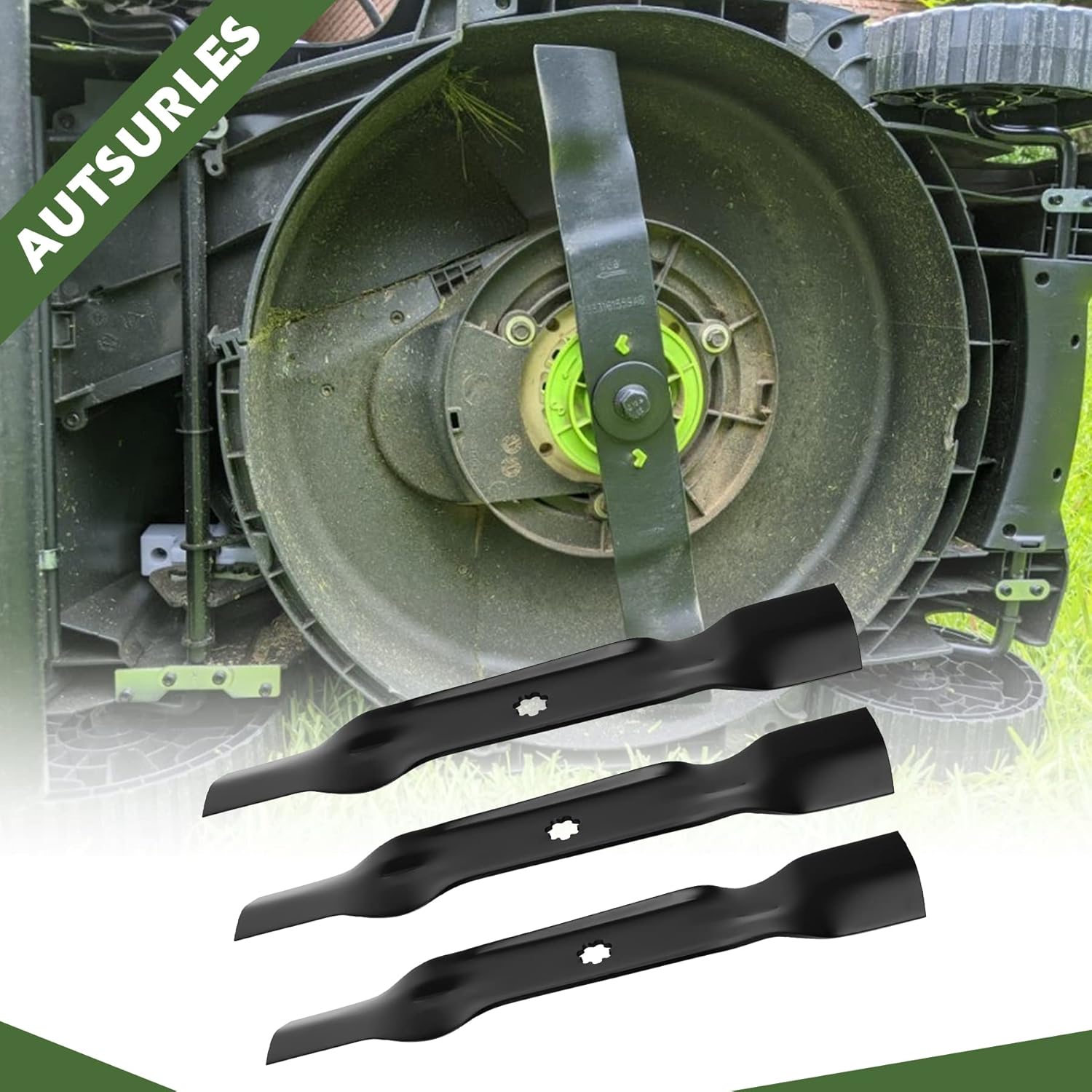 Juego de cuchillas de alta elevación para John Deere LA140 LA145 LA155 LA165 D140 D150 D160 48 pulgadas cubierta de corte GY20852 GX21784 paquete de