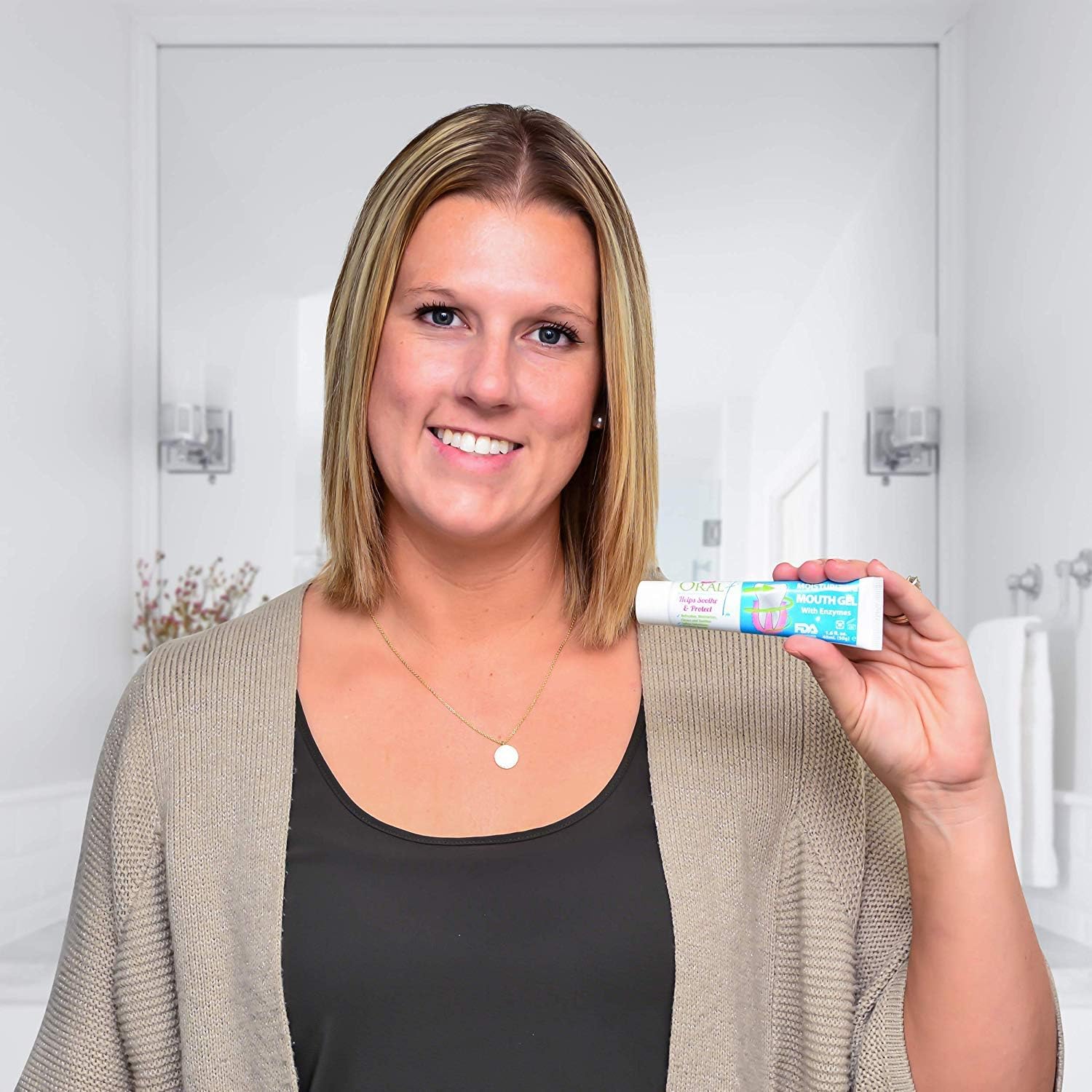 Gel hidratante para la boca seca que contiene enzimas, calma y protege las encías, alivio duradero de la boca seca, promueve la salud de las encías