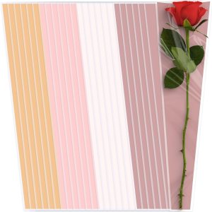 Whaline 200 bolsas de envoltura de flores individuales, 4 colores, bolsas de embalaje floral de plástico, bolsas de manga para ramo de flores de Whaline 200 bolsas de envoltura de flores individuales, 4 colores, bolsas de embalaje floral de plástico, bolsas de manga para ramo de flores de