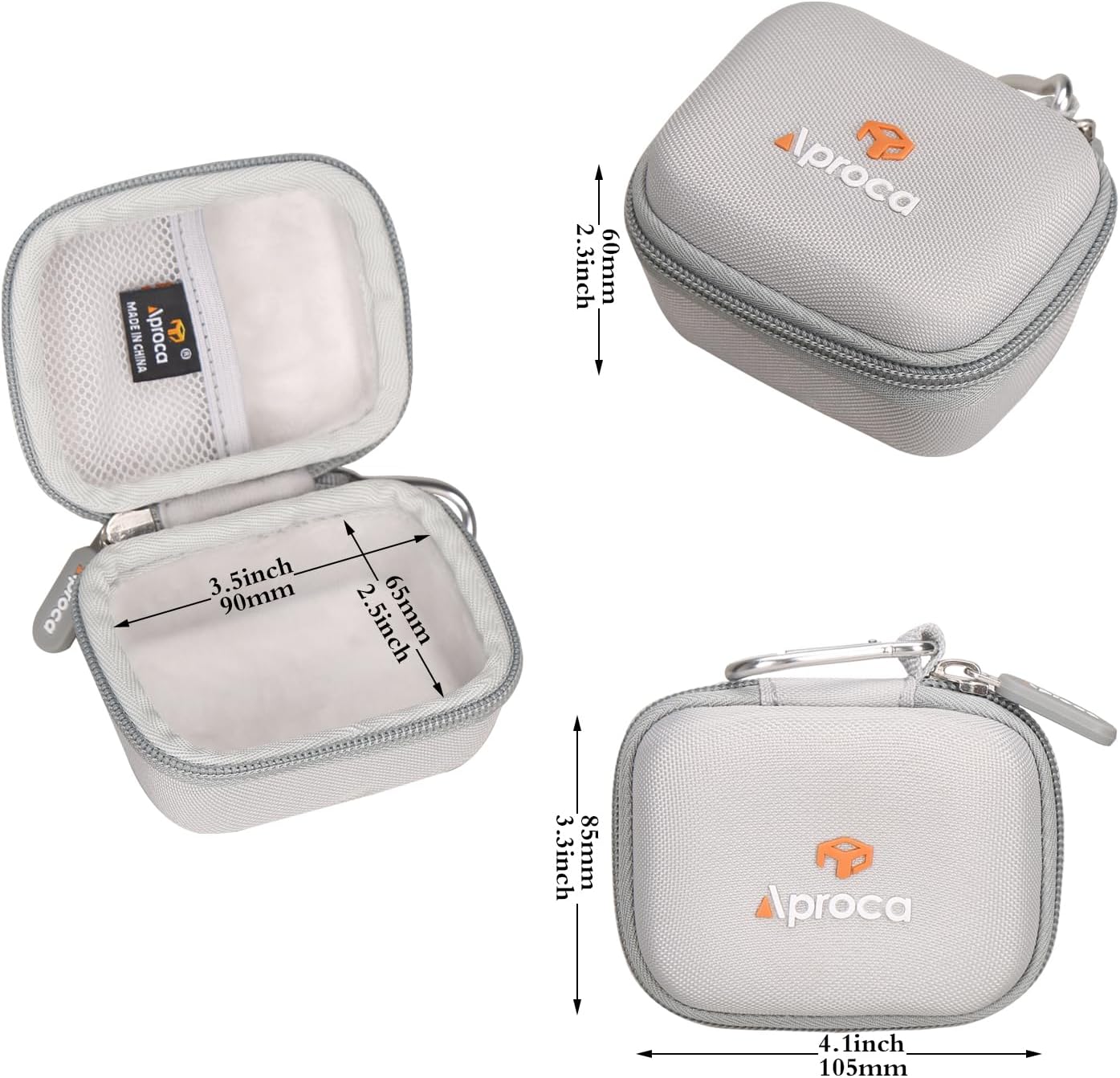 Aproca Estuche de viaje de almacenamiento duro, para Anker 45 W cargador de pared 5,000 mAh 20 W cargador portátil 521 banco de energía
