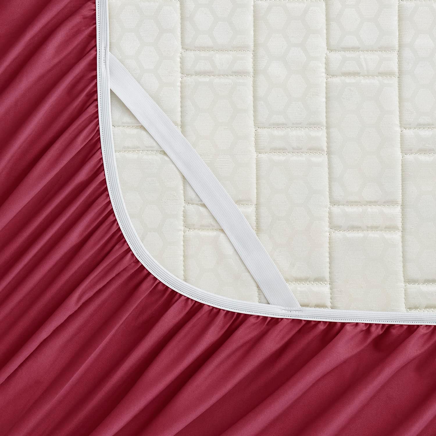 Empyrean – Sábana bajera de bolsillo extraprofundo, extrasuave, prémium, para colchones de 18 a 24 pulgadas, con correas en las esquinas, tamaño