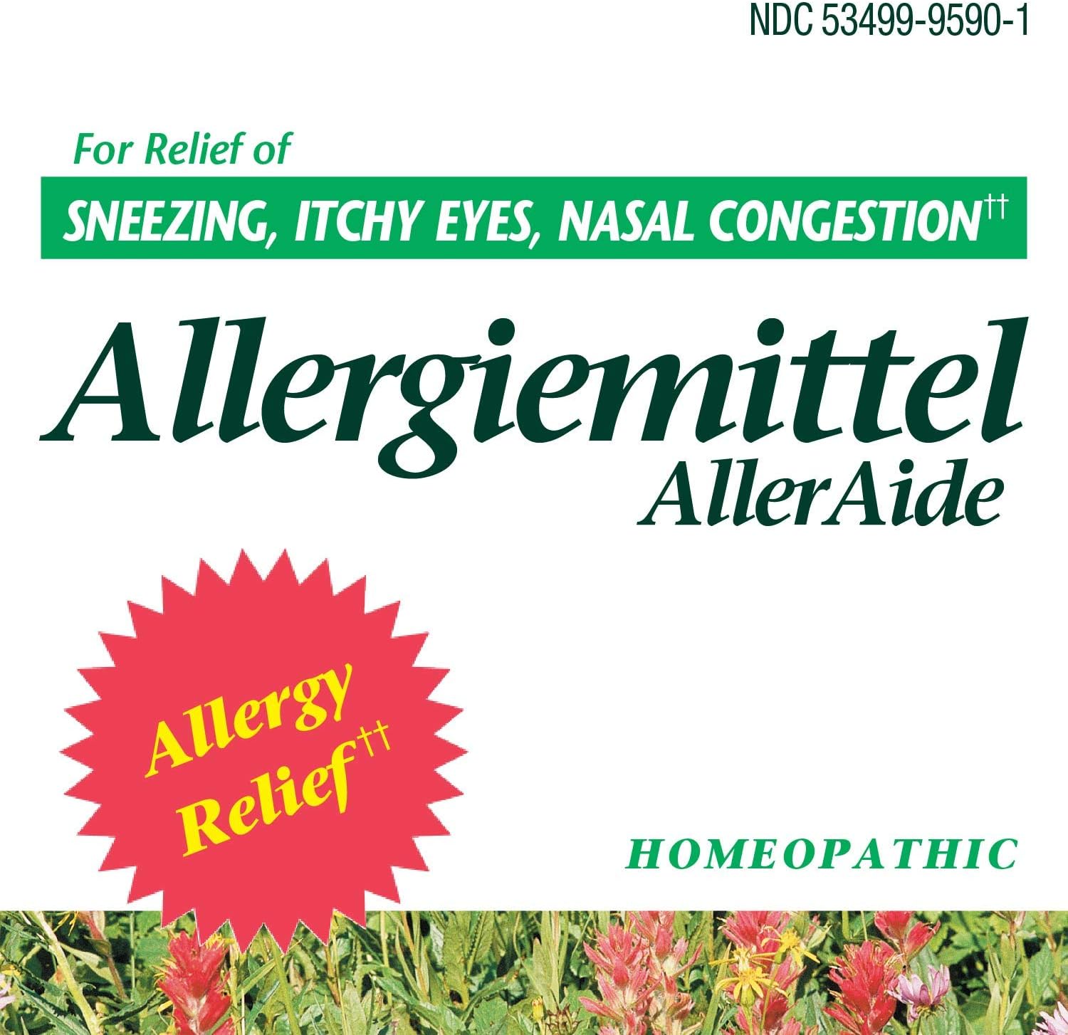 Nature’s Way Boericke & Tafel Allergiemittel AllerAide, Alivio de la Alergia, 40 Tabletas