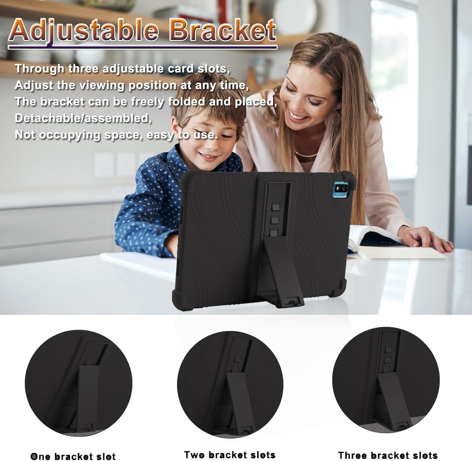 ATOOZ TCL Tab Pro 5G Case Kids 2023, TCL TABMAX 10.4 Funda de silicona suave para TCL Tab Pro 5G Tablet TCL-9198STCL TAB MAX 10.4 9296Q con soporte