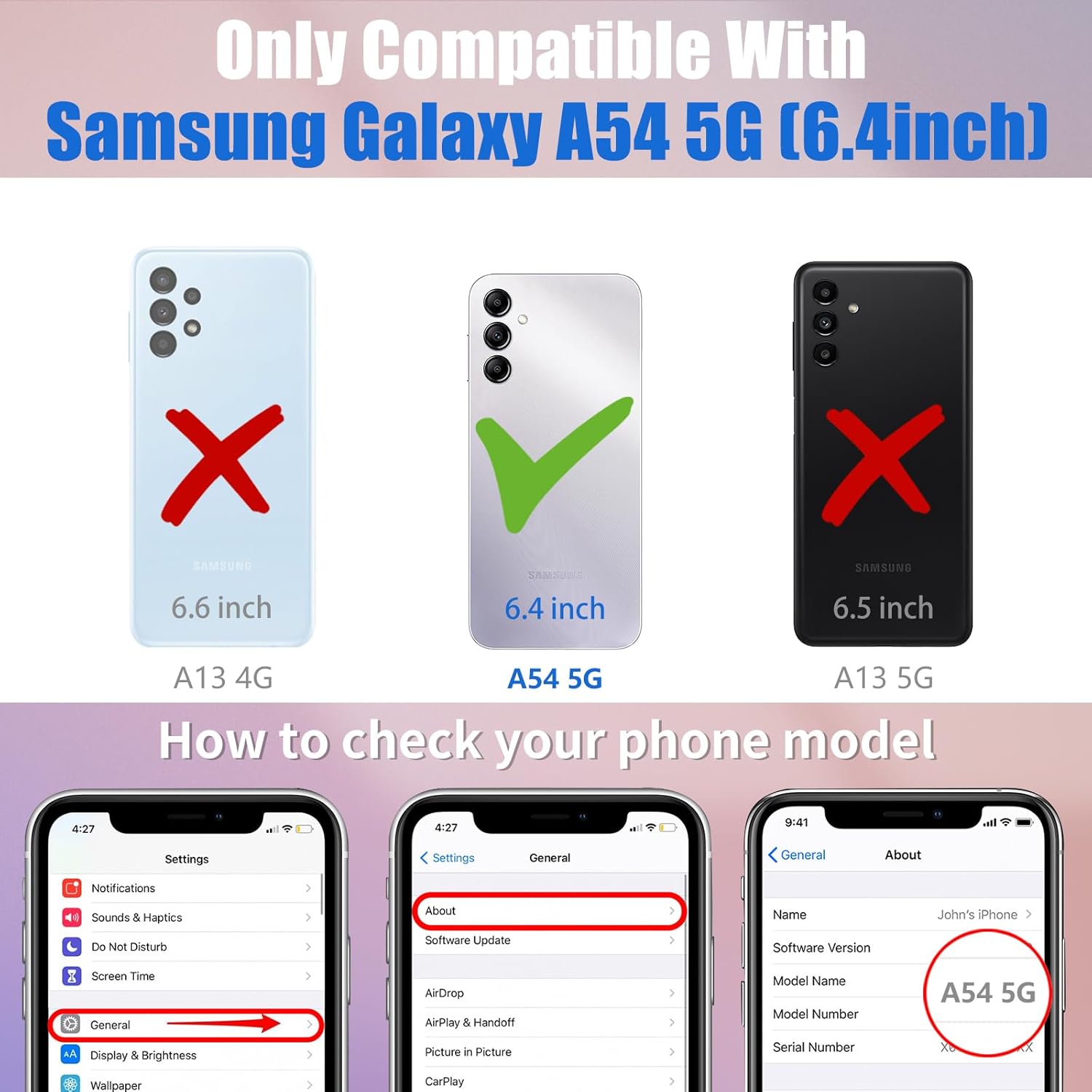 Toycamp Funda de teléfono para Galaxy A54 0.18 oz con soporte de anillo, diseño de fantasía con purpurina, diseño de estrellas y sol, luna,