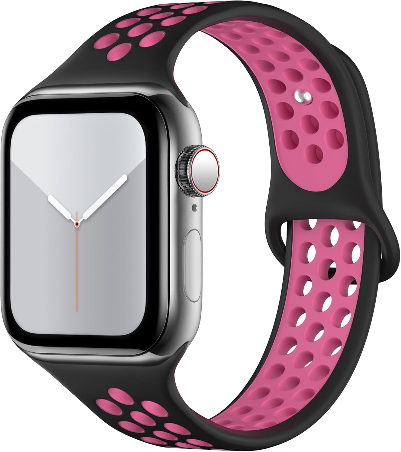 Correa de reloj deportiva compatible con Apple Watch Band de 1.496 in 1.575 in 1.614 in 1.654 in 1.732 in 1.772 in 1.929 in, correa de repuesto de