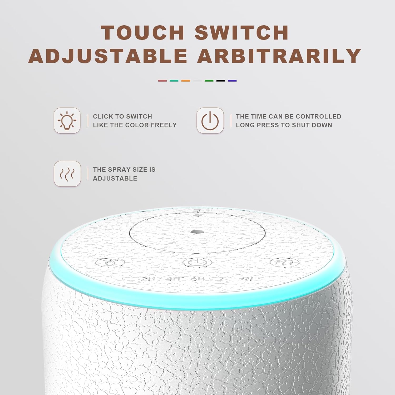 Difusor sin agua inalámbrico para automóvil para aceites esenciales, difusores de niebla de aroma para habitación grande, difusor de aceite portátil