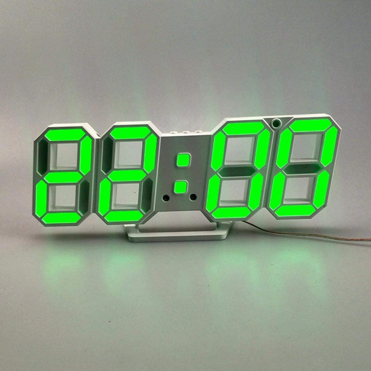 Reloj de pared LED 3D Reloj despertador digital moderno para decoración del hogar, mesa moderna, escritorio, reloj de pared de noche para decoración