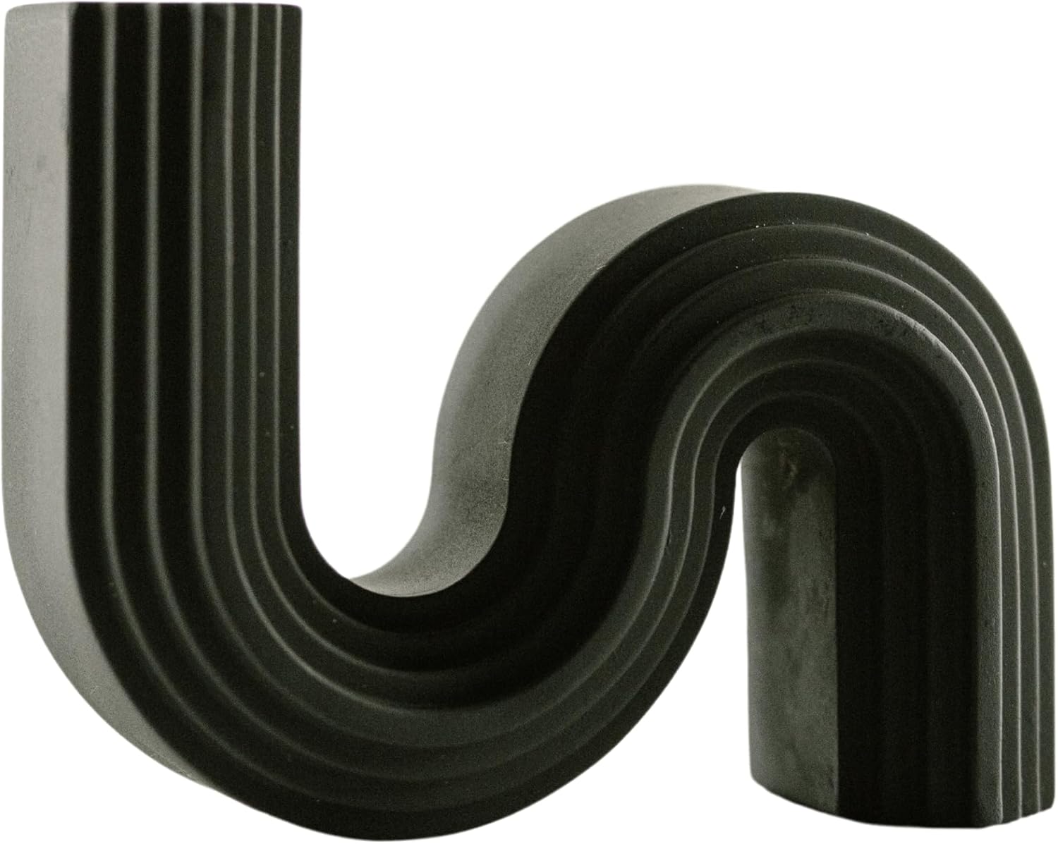 Moderno portavelas negro para decoración del hogar, se adapta a candelabros cónicos y trenzados, elegante centro de mesa para salas de estar y mesas