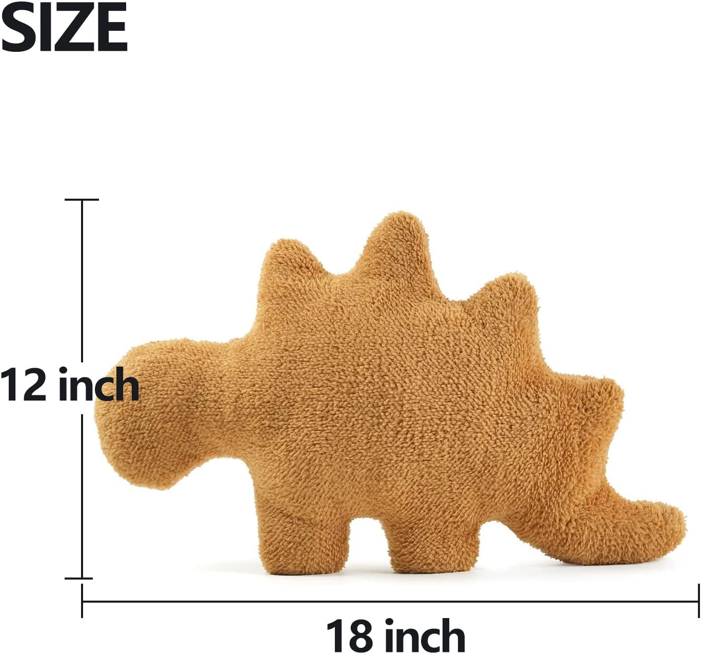 Almohada de pepita de dinosaurio, peluche de pepita de pollo con dinosaurio, almohada suave de pepitas de pollo para decoraciones de cumpleaños,