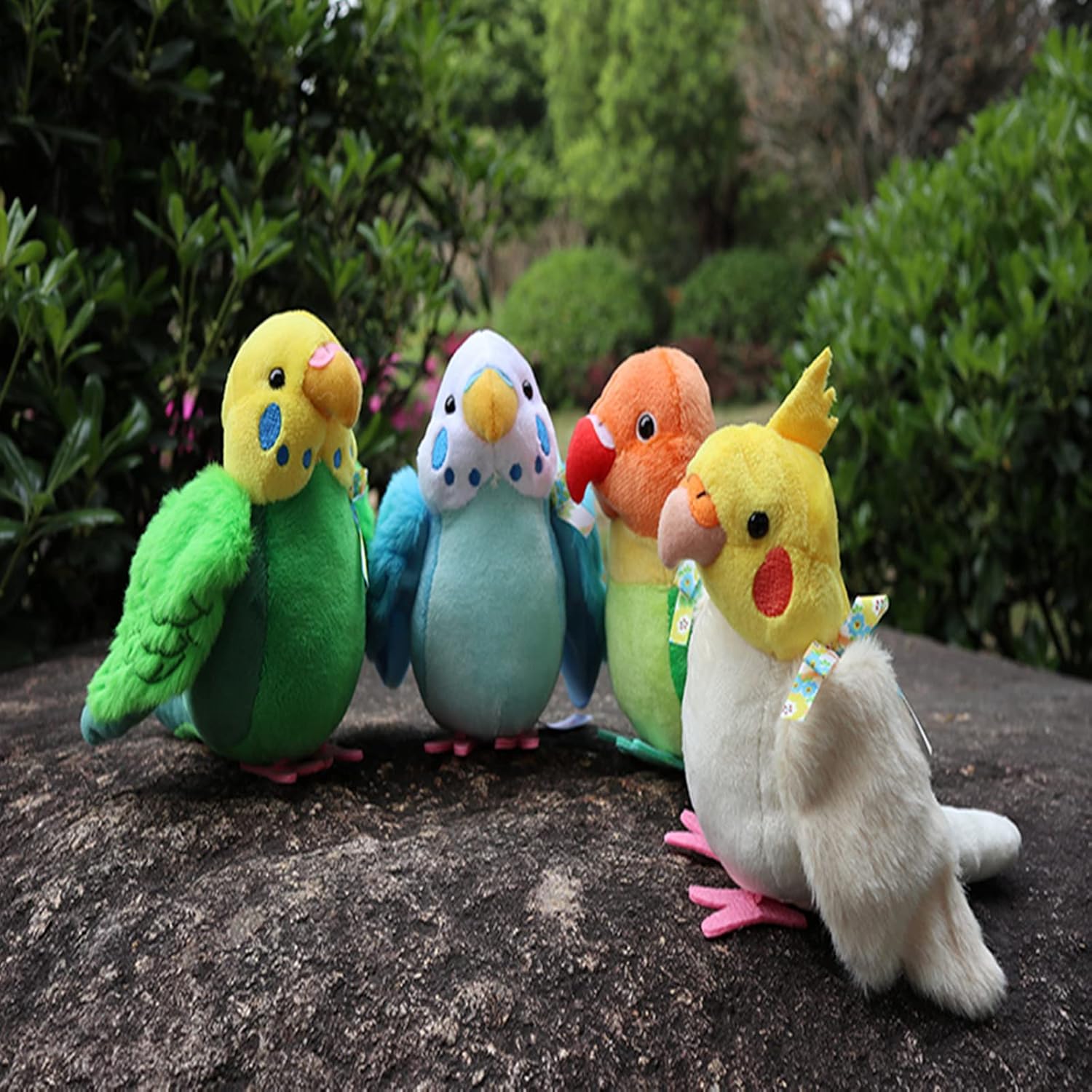Tiny Heart Xuanfeng Dudan – Juguete de peluche de loro de simulación de 5.51 pulgadas, juguete de peluche para regalos de cumpleaños de niños,