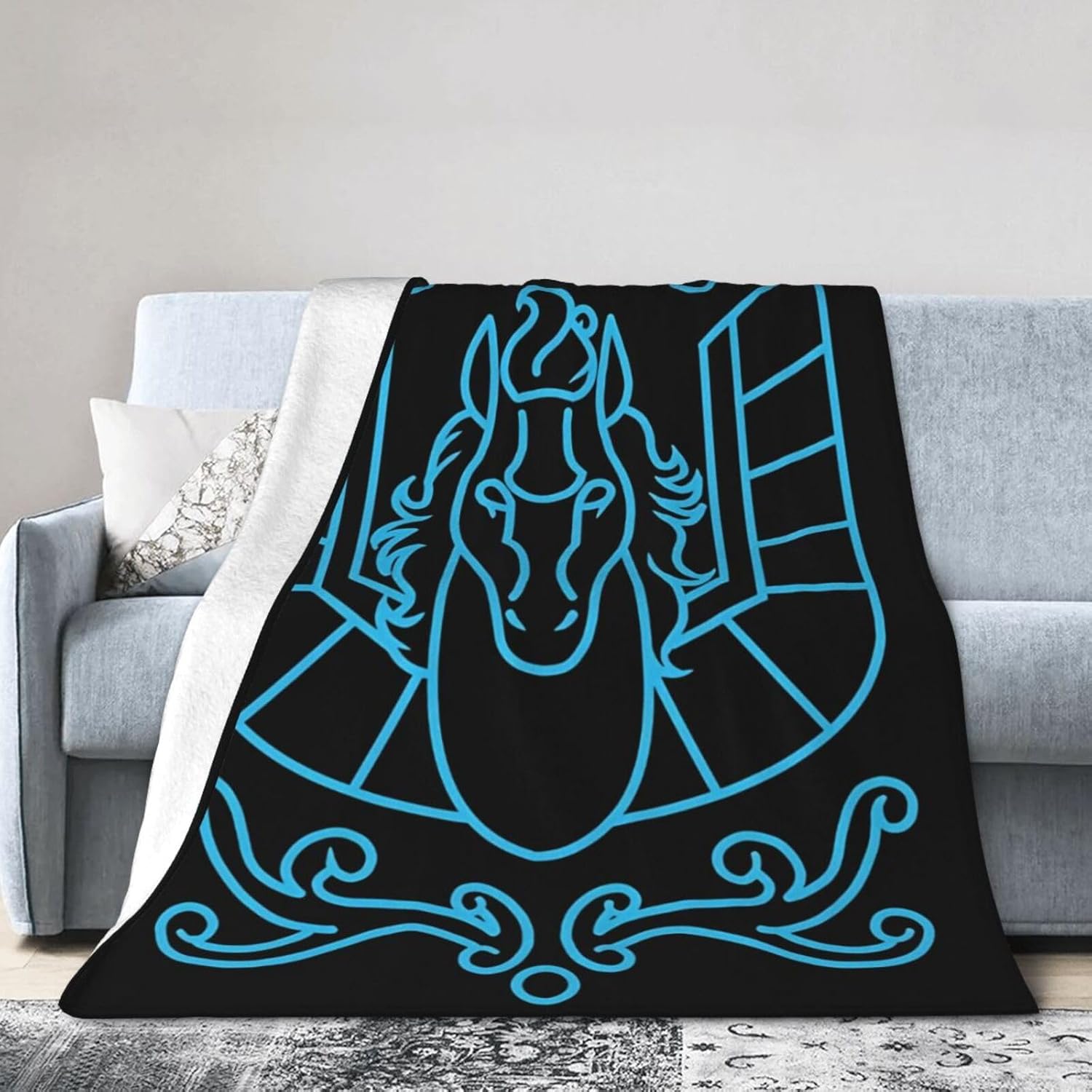 Saint Seiya – Manta de franela súper suave de microforro polar ultrasuave para sofá, cama, sofá, viajes, campamento, 80 x 60 pulgadas