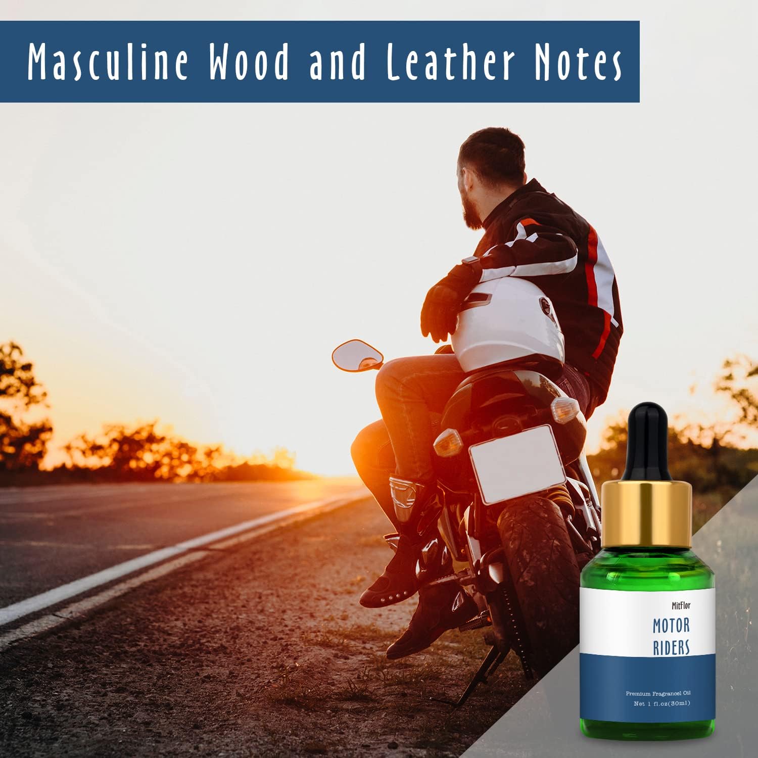 Motor Riders – Aceite aromático MitFlor individual, aceite aromático de grado prémium de gran tamaño para difusor, aroma de fabricación de jabón y