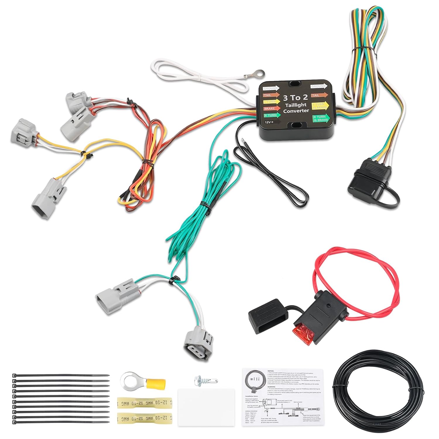 WATERWICH Arnés de cableado de remolque de 4 vías 56349 compatible con Toyota Tacoma 2016 2017 2018 2019 2020 2021 2022 arnés de cableado de