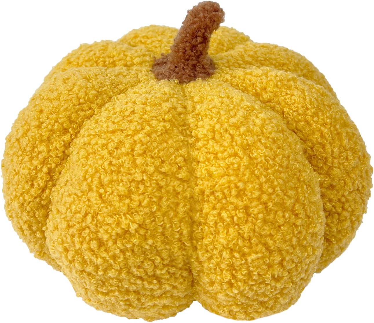 Almohada de calabaza, 7.87 pulgadas, almohada de calabaza de peluche suave de Acción de Gracias, para fiesta de Acción de Gracias, decoración del