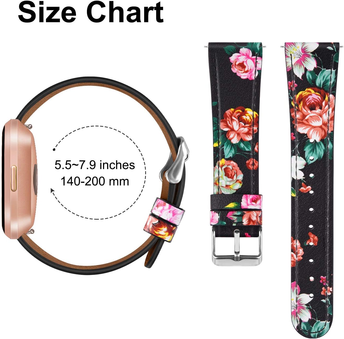Vancle Correa de cuero compatible con Samsung Galaxy Watch 54 1.575 in 1.732 inWatch 5 Pro 1.772 inGalaxy Watch 4 Classic 1.654 in 1.811 in, correa