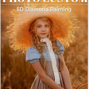 Kits de pintura de diamantes personalizados para adultos, pintura de diamante redondo personalizada con tu foto, kit de arte de diamantes 5D para Kits de pintura de diamantes personalizados para adultos, pintura de diamante redondo personalizada con tu foto, kit de arte de diamantes 5D para