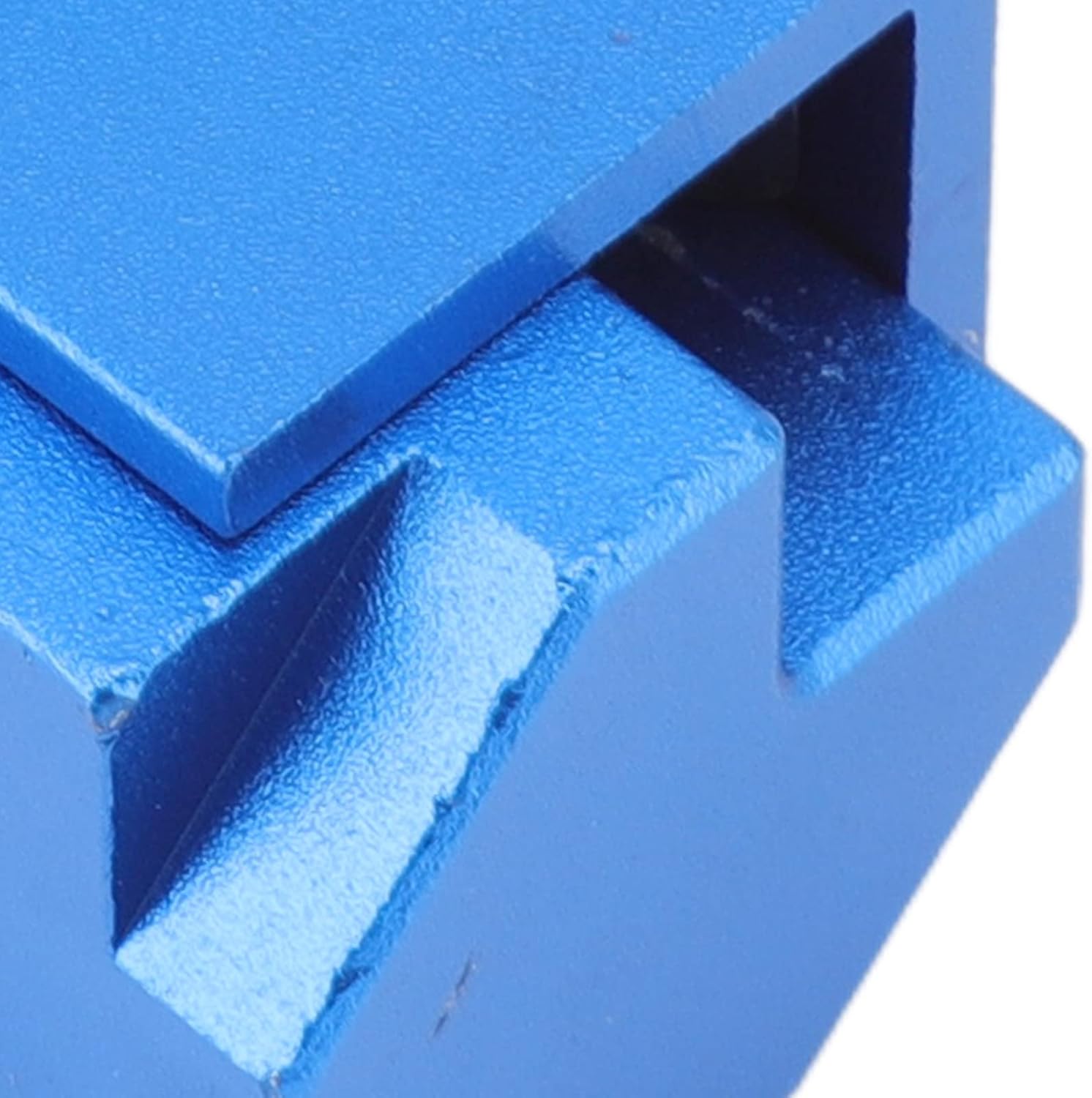 Fdit Cincel de esquina, ángulo recto de esquina de madera cincel herramienta de cuadratura para ranurar (azul)