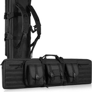 VEVOR Bolsa para rifles, bolsa táctica doble larga para pistola de 36 pulgadas, funda suave para rifle con cremallera con bloqueo, asa portátil y VEVOR Bolsa para rifles, bolsa táctica doble larga para pistola de 36 pulgadas, funda suave para rifle con cremallera con bloqueo, asa portátil y