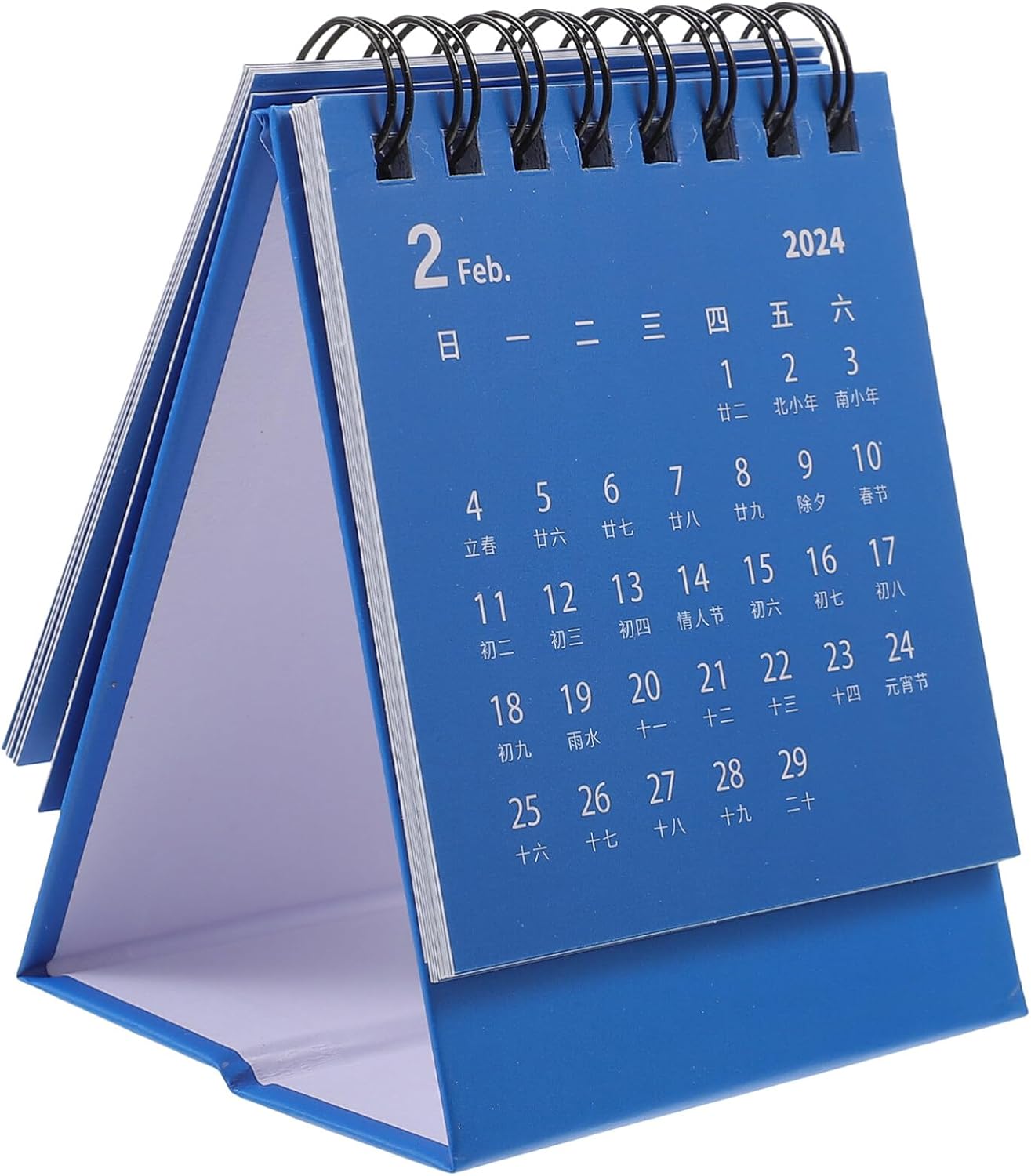 Gadpiparty Calendario de escritorio en miniatura 2024 portátil, mini calendario de mesa de septiembre de 2023 a diciembre de 2024, 16 meses,