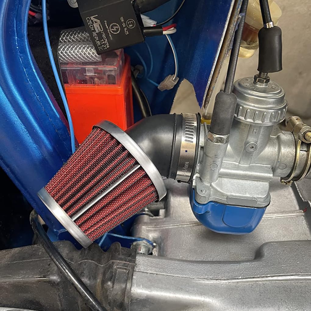Evermotor Air Cleaner Carburetor Motorcycle Air Filter 37mm 38mm 39mm Perfect for 50cc 70cc 90cc 110cc 125cc 150cc Pit Bike,Moped,ATV,SSR,TTR