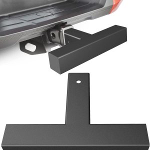 Barra de pasos de enganche de remolque negra para receptores de 2 pulgadas, escalón de enganche de remolque, de acero pesado, protectores de Barra de pasos de enganche de remolque negra para receptores de 2 pulgadas, escalón de enganche de remolque, de acero pesado, protectores de