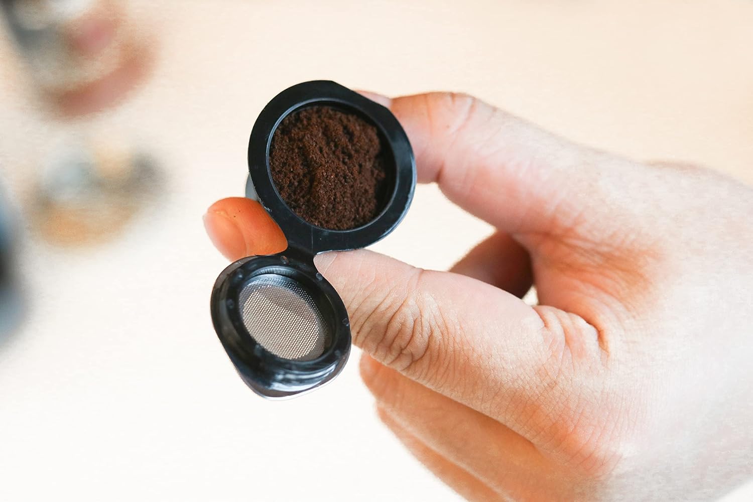 i Cafilas Cápsulas reutilizables recargables Filtro de cápsula de café compatible con máquinas de café Nespresso con cepillo de cuchara de café