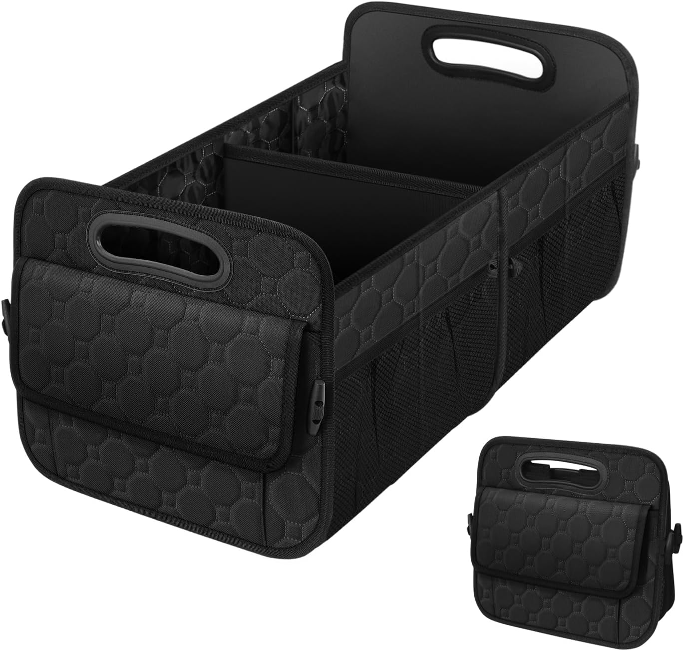 Organizador de maletero para automóvil, organizador plegable de maletero de SUV, accesorios de automóvil de 50 litros para mujereshombres,