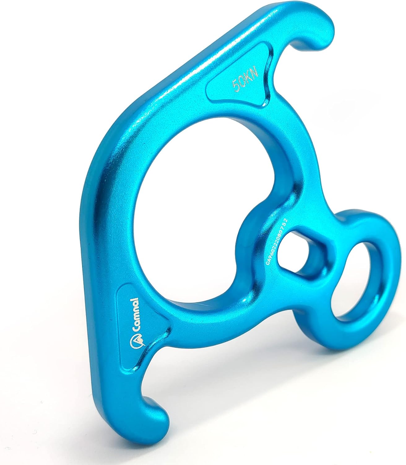 50KN Rescue Figure 8 Descender – Dispositivo de sujeción de oreja doblada grande de aleación de aluminio