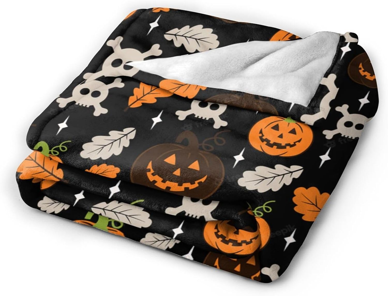 Manta de microforro polar ultrasuave para Halloween, ligera, mullida y cálida, manta de franela de Halloween para sofá, cama, sala de estar, 50 x 40