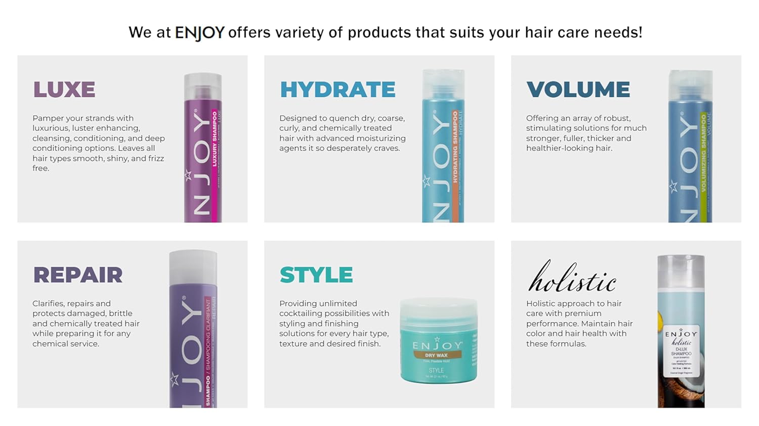 ENJOY Acondicionador súper hidratante para el cuidado del cabello, acondicionador para cabello dañado, productos para el cabello rizado, sin